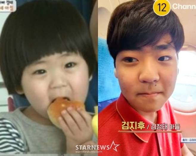 배우 김정태 아들 지후 /사진=KBS 2TV, 채널A 방송화면