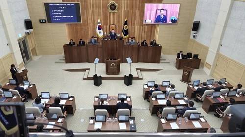 세종시의회 본회의장 [양영석 기자]