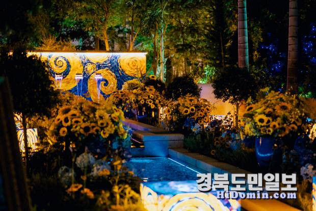 국립세종수목원의 한 여름밤의 고흐전. 사진=정원관리원 제공