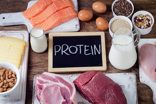 단백질은 뼈 건강 유지의 기본으로, 다른 영양소와 함께 섭취해야 효과적이다. [사진= 게티이미지뱅크]