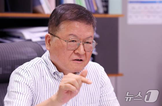 박영민 국가신약개발사업단(KDDF) 단장이 28일 서울 마포구 사무실에서 뉴스1과 인터뷰를 하고 있다. 2025.7.28/뉴스1 김명섭 기자