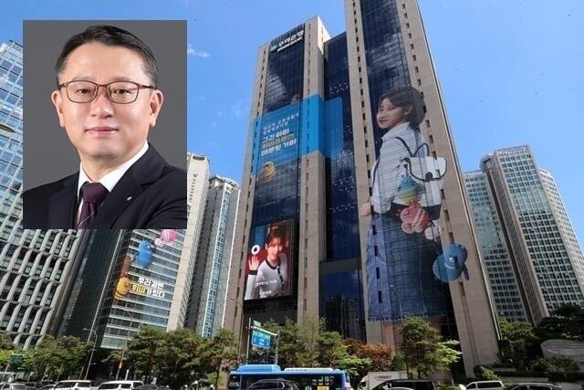 우리금융지주가 4대 은행 계열 금융지주 중 유일하게 역성장한 가운데 핵심 계열사인 우리은행 순이익이 뒷걸음질 치면서 그룹 실적을 정체시켰다. 왼쪽 작은 사진은 정진완 우리은행장. /우리금융