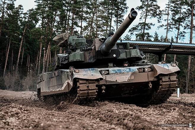 A K2 Black Panther tank manufactured by Hyundai Rotem and currently operated by the Polish military./Polish Ministry of Defense