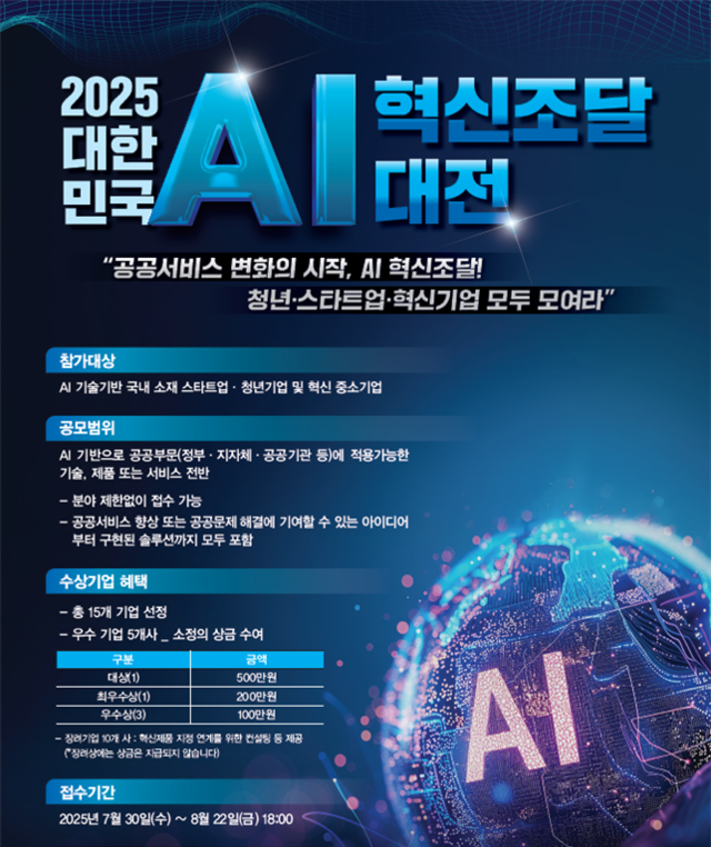 2025 대한민국 AI혁신조달 대전.