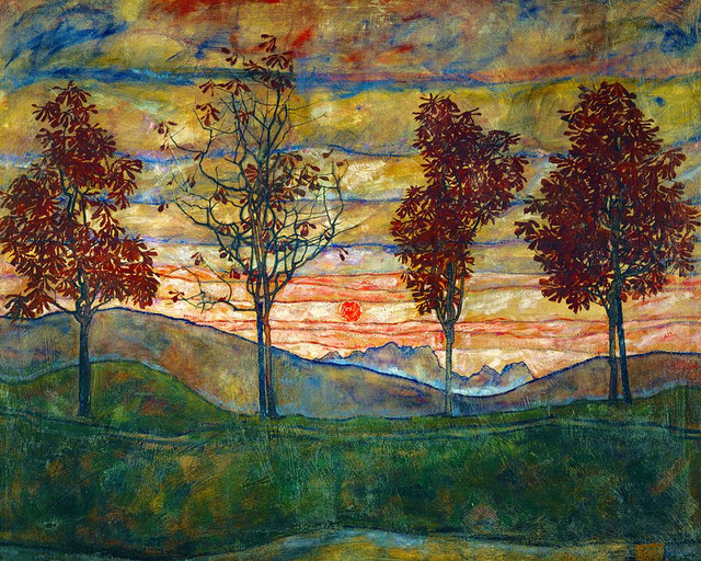 ‘네 그루의 나무’ (Four Trees). 1917