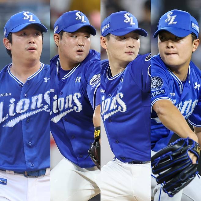 삼성 양창섭-김대호-육선엽-이승민. 삼성 제공