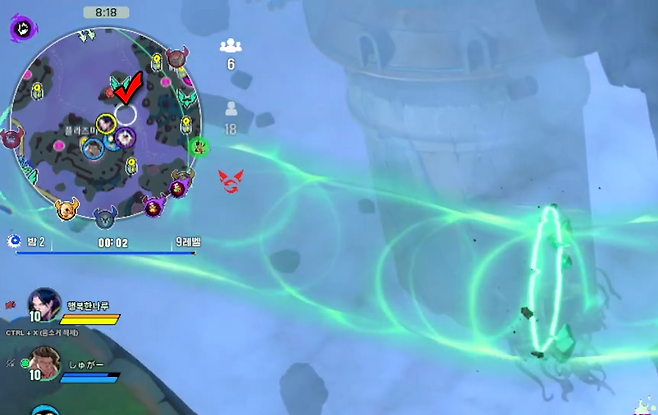 ▲ 레이더나 와드가 아니라 미니맵만 잘 봐도 근처 상황이 보인다