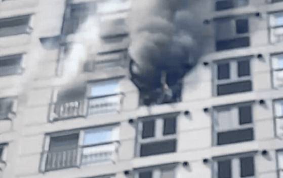 28일 오후 1시 즈음 성동구 아파트에서 에어컨 실외기 과열로 화재가 발생했다. 사진 소방청