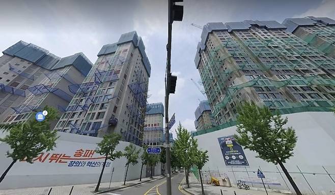 ‘잠실르엘’ 재건축 현장. [사진 출처 = 로드뷰]