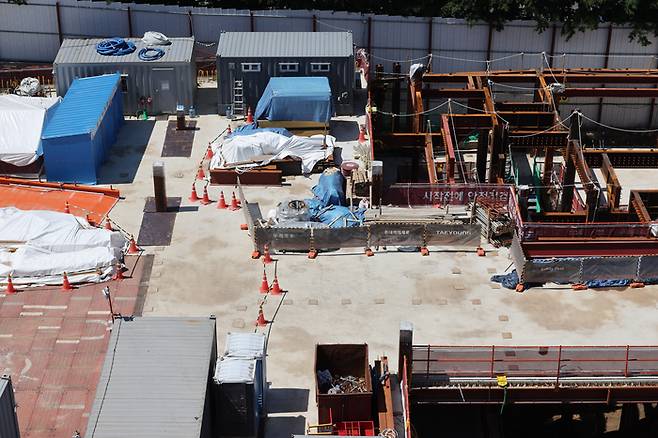 -서울 시내 한 건설사의 공사 현장 [이승환 기자]