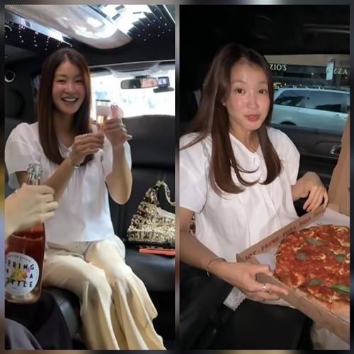배우 이시영이 둘째를 임신한 상태로 뉴욕에서 리무진 투어를 즐긴 근황을 전하며 진심 어린 감탄을 전했다. 사진=이시영 SNS
