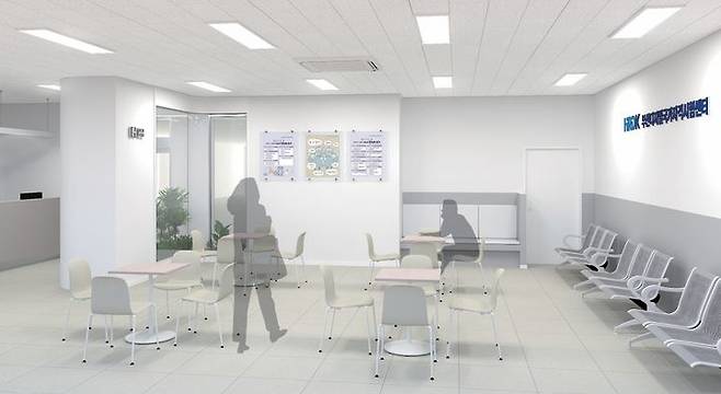 [부산=뉴시스] 부산 디지털시험센터 광안역 대기실 투시도. (사진=한국산업인력공단 부산남부지사 제공) 2025.06.11. photo@newsis.com *재판매 및 DB 금지