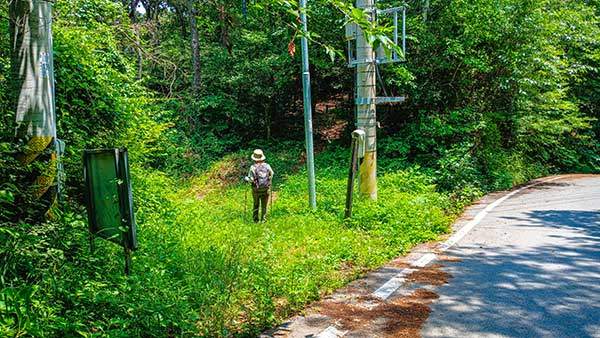깃대봉으로 진입하는 초입.