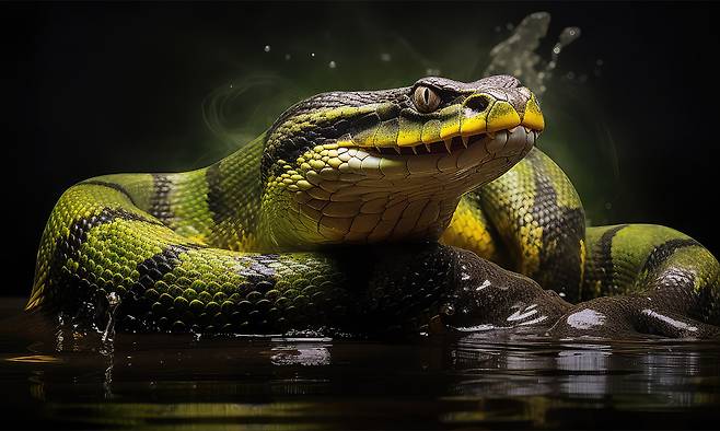 일각에서 ‘괴생명체’의 정체로&nbsp;추측하는&nbsp;아나콘다. 게티이미지뱅크