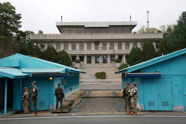 지난해 4월 경기 파주시 판문점의 모습. 뉴스1