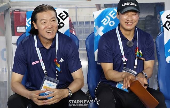 [포토] 김판곤-이정효 '오늘은 축제입니다'