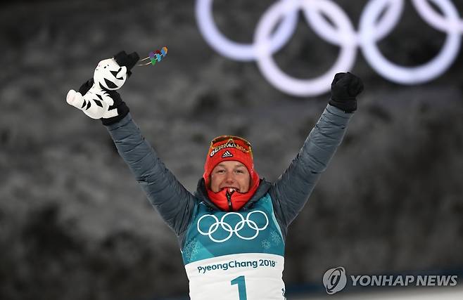 평창 동계올림픽 당시 라우라 달마이어 [EPA 연합뉴스 자료사진. 재판매 및 DB 금지]