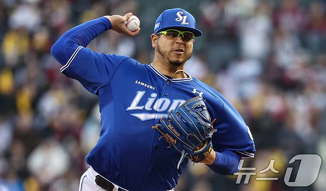 키움을 떠나 삼성에서 활약 중인 아리엘 후라도. / 뉴스1 DB ⓒ News1 김도우 기자