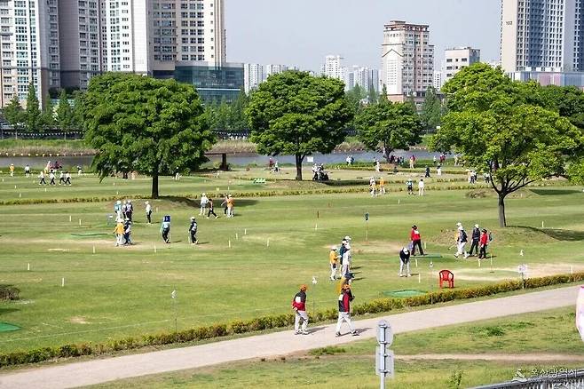 2024 전국생활체육대축전 파크골프 경기가 열린 울산 남구 태화강 파크골프장. 울산시 제공