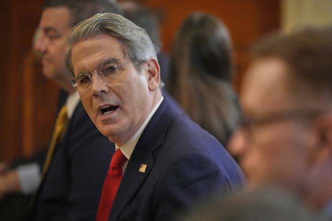 스콧 베선트 미국 재무장관.  AP연합뉴스