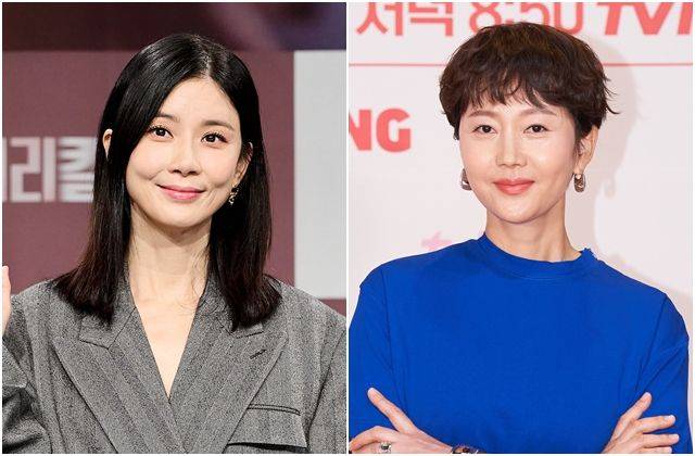 MBC 새 금토드라마 ‘메리 킬즈 피플’ 주연 배우 이보영(왼쪽 사진)과 tvN 새 월화드라마 ‘첫, 사랑을 위하여’의 염정아. MBC, tvN 제공