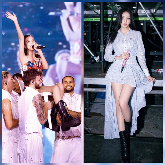 블랙핑크 지수가 뉴욕 콘서트에서 한 편의 뮤지컬 같은 피날레 무대를 선보였다.사진=지수 SNS