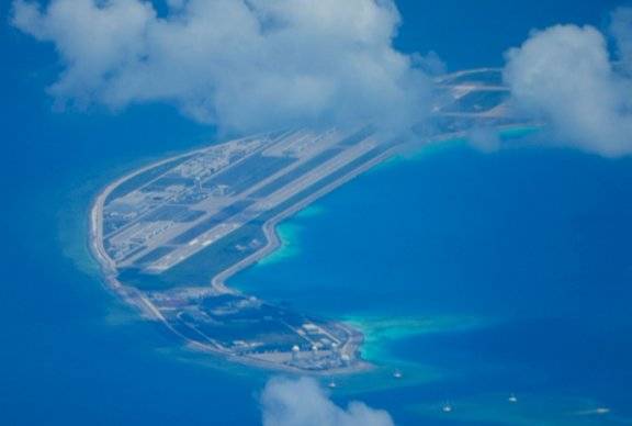 중국이 남중국해에 설치한 인공섬. AP뉴시스