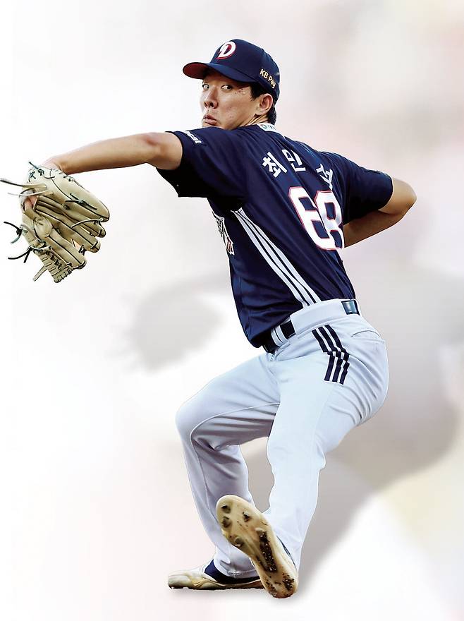 29일 광주 KIA전에 선발 등판한 최민석. 두산베어스 제공