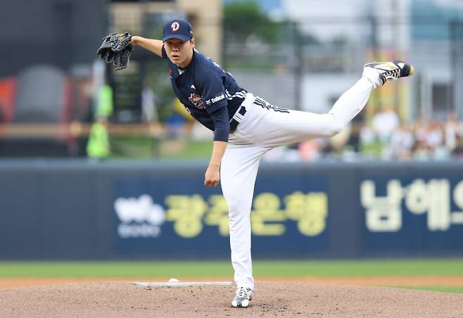 두산 베어스 선발 최승용. /사진=두산 베어스 제공