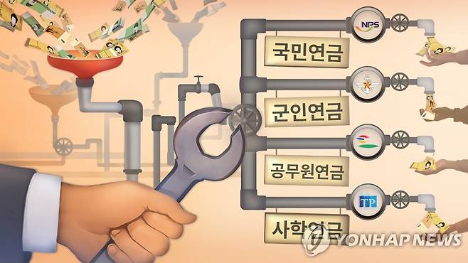 4대연금 개혁 (PG) [양온하 제작] 일러스트