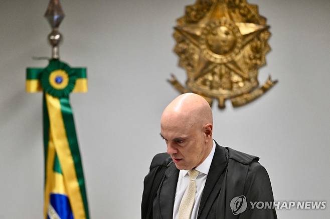 알레샨드리 지모라이스 브라질 연방대법관 [AFP 연합뉴스 자료사진. 재판매 및 DB 금지]