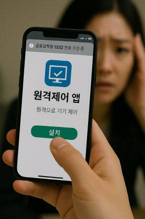 원격 앱이 깔리는 순간 사실상 범죄를 위한 준비는 끝난다. (사진=챗GPT)