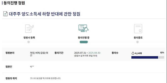 사진=국민동의청원 게시판