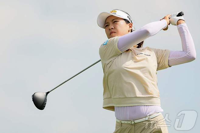전인지가 LPGA투어 AIG 위민스 오픈 1라운드에서 공동 4위에 올랐다. ⓒ AFP=뉴스1