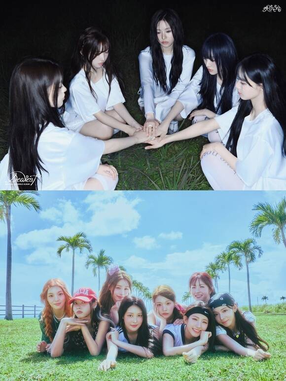 리센느(위)와 세이마이네임이 청정한 에너지를 담은 음악으로 빠르게 성장하고 있다. /더뮤즈, 인코드