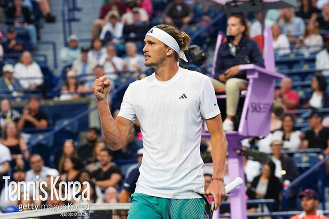 내셔널뱅크오픈 16강에 오른 즈베레프&nbsp;/ 게티이미지코리아