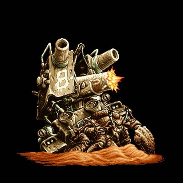 메탈슬러그의 명물 소라게... 이것도 일종의 탈 것일수도? 싶어서 소개...