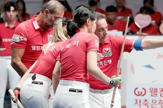 1라운드를 4위로 마친 웰컴저축은행은 7세트까지 가는 4:3 스코어 경기에선 4승2패로 승수가 가장 많아 10개 팀 중 뒷심이 가장 강했다. (사진=PBA)