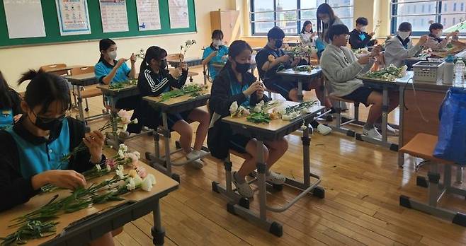 [광주=뉴시스] 지난해 '꿈을 찾는 자유학기제' 수업 모습. 본 기사와 직접 관련 없음. (사진 = 광주시교육청 제공). 2024.04.03. photo@newsis.com *재판매 및 DB 금지