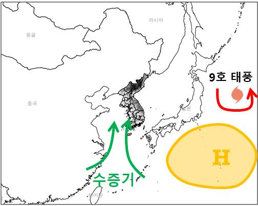 8월 4일(월) 강수 시나리오 [기상청 제공]