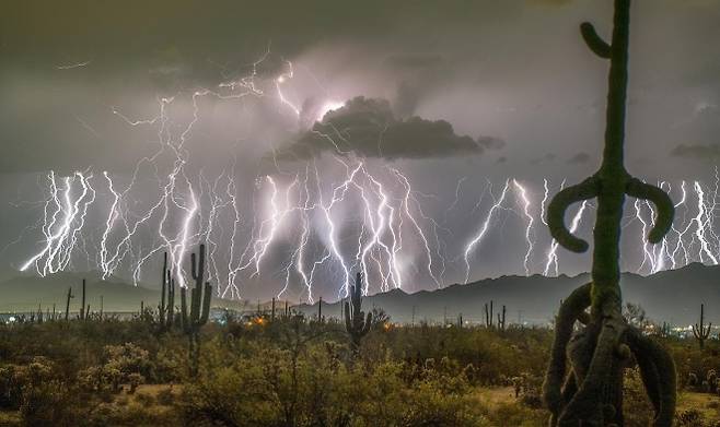 번개 치는 모습을 담은 자료사진. WMO 제공