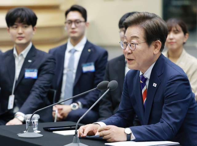 이재명 대통령이 6월 서울 영등포구 한국거래소에서 열린 주식시장 불공정거래 근절을 위한 현장 간담회에서 발언하고 있다. 연합뉴스