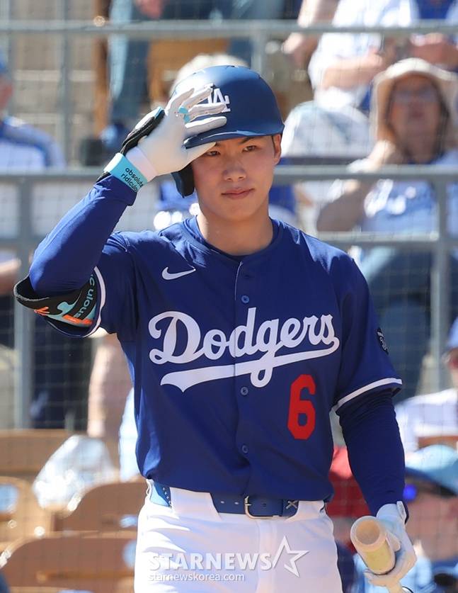 LA 다저스의 김혜성. /사진=김진경 대기자