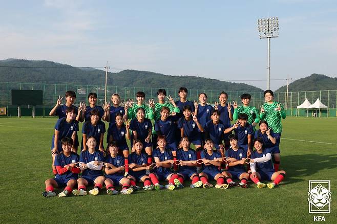 U-19 여자축구대표팀. /사진=대한축구협회 제공