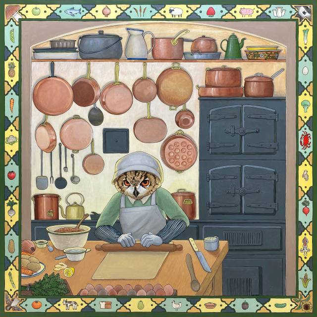 크리스 미소, 'Owl Cook', 2025. 이젤리 제공