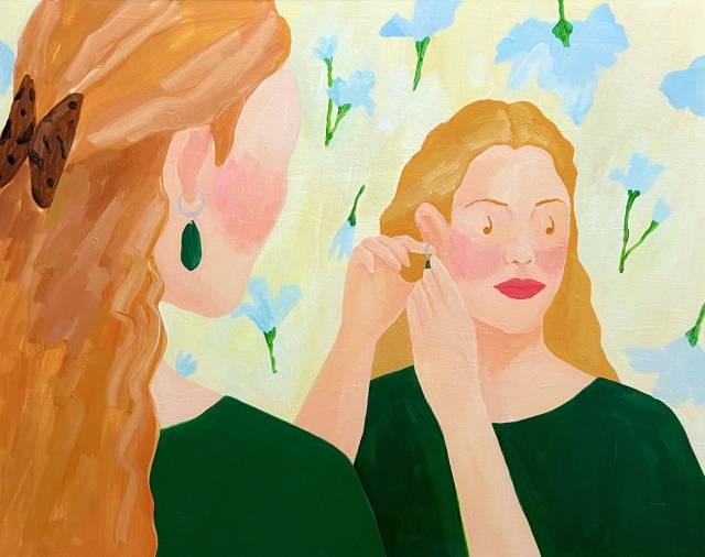 썸머, A woman wearing earring, 2025. 비트리 갤러리 부산점 제공