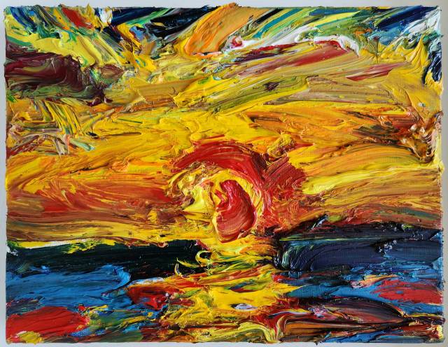 신홍직, 일출, 2025. 맥화랑 제공