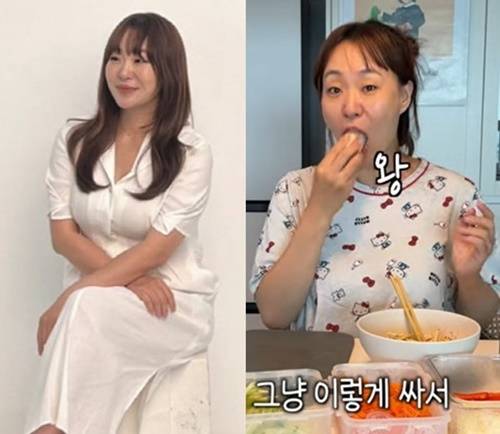 정주리가 간편하고 건강한 월남쌈으로 다이어트를 했다. [사진=유튜브 캡처]