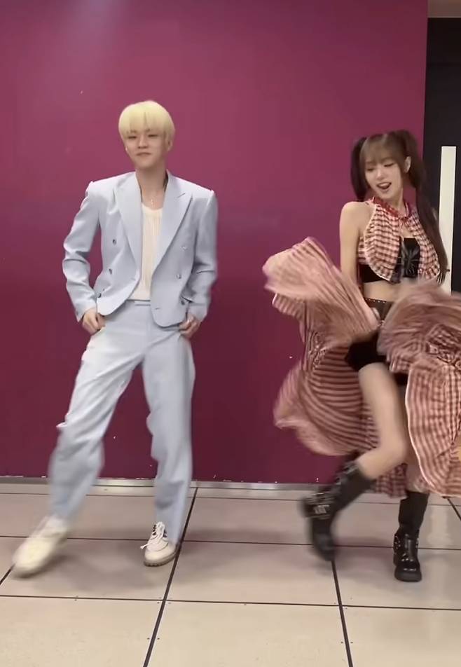 최예나와 더보이즈 큐의 ‘착젤싫’ 챌린지. 최예나 인스타그램.