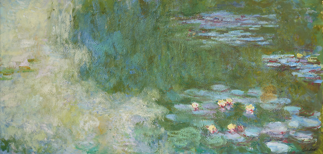 클로드 모네, ‘수련이 있는 연못’. 1917∼1920년. 국립현대미술관 이건희 컬렉션.